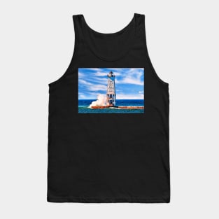 Frankfort “North Breakwater Lighthouse” Tank Top